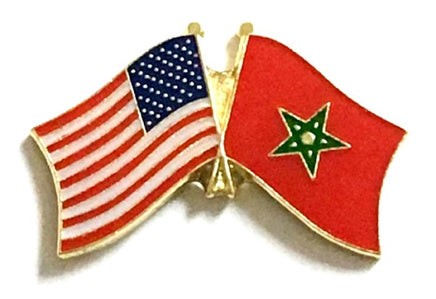 Moroccan Friendship Flag Lapel Pins