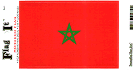 Moroccan Vinyl Flag Decal