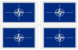 NATO Flag Stickers - 50 per sheet