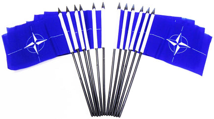 NATO Polyester Table Flags - 12 pack