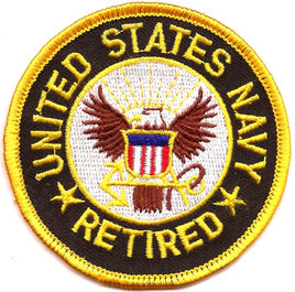 Navy Retired Patch - Round