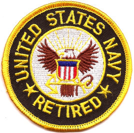 Navy Retired Patch - Round