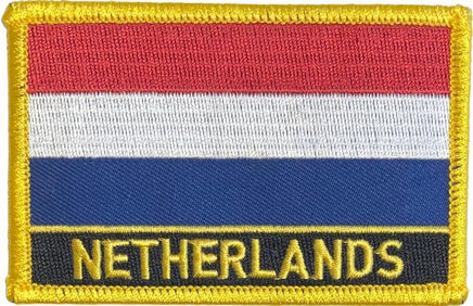 Netherlands Flag Patch - With Name