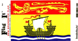 New Brunswick Flag Decal