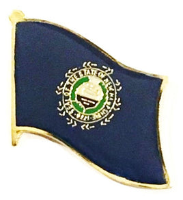 New Hampshire State Flag Lapel Pin - Single