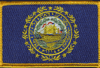 New Hampshire State Flag Patch - Rectangle