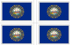 New Hampshire State Flag Stickers - 50 per sheet