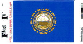 New Hampshire State Vinyl Flag Decal