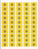 New Jersey State Flag Stickers - 50 per sheet