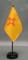 New Mexico Miniature Table Flag - Deluxe