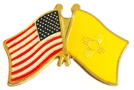 New Mexico State Flag Lapel Pin - Double