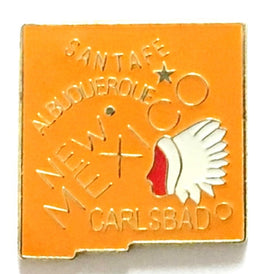 New Mexico State Lapel Pin - Map Shape