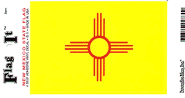 New Mexico State Vinyl Flag Decal