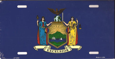New York Flag License Plate