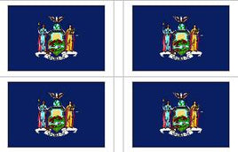 New York State Flag Stickers - 50 per sheet