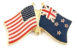 New Zealand Friendship Flag Lapel Pins