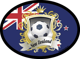 New Zealand Soccer Oval Decal
