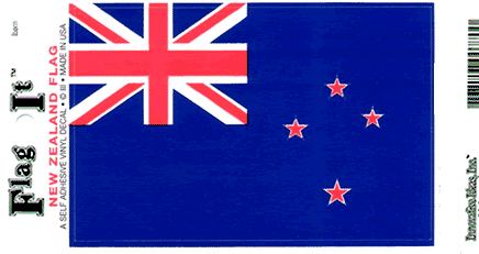 New Zealand Vinyl Flag Decal