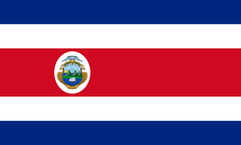 Costa Rica 2'x3' Polyester Flag