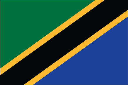 Tanzania 3'x5' Nylon Flag