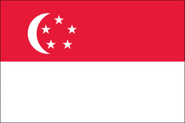 Singapore 3'x5' Nylon Flag