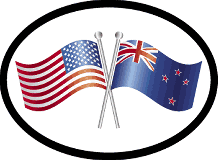New Zealand Oval Friendship Decal