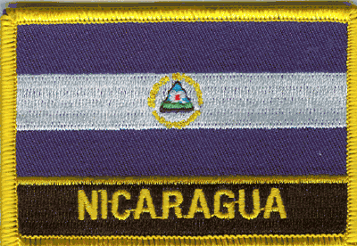 Nicaragua Flag Patch - With Name