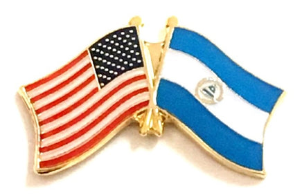 Nicaragua Friendship Flag Lapel Pins