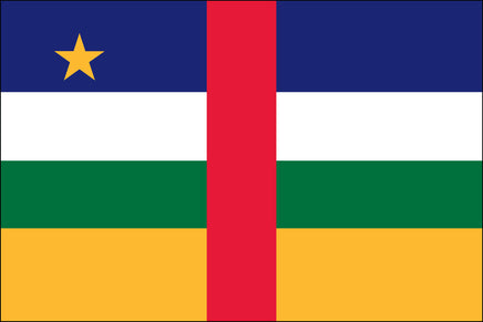 Central African Republic 3'x5' Nylon Flag
