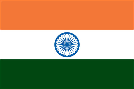 India 3'x5' Nylon Flag