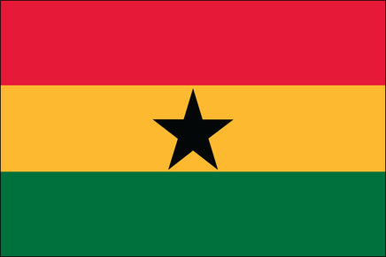 Ghana 3'x5' Nylon Flag