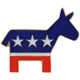 Democratic Donkey Pin