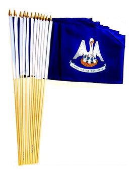 Louisiana 12"x18" Stick Flag