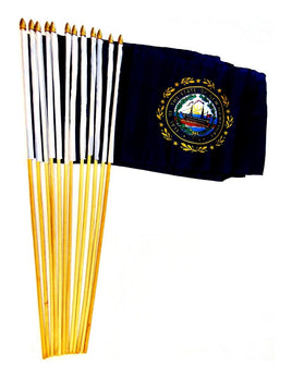New Hampshire 12"x18" Stick Flag