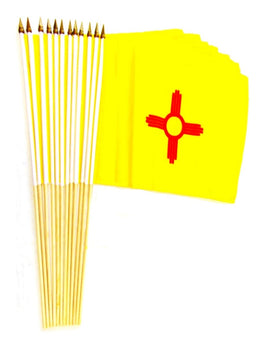 New Mexico 12"x18" Stick Flag