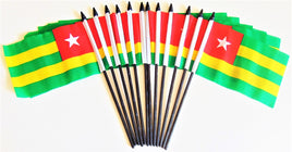 Togo Polyester Miniature Flags - 12 Pack