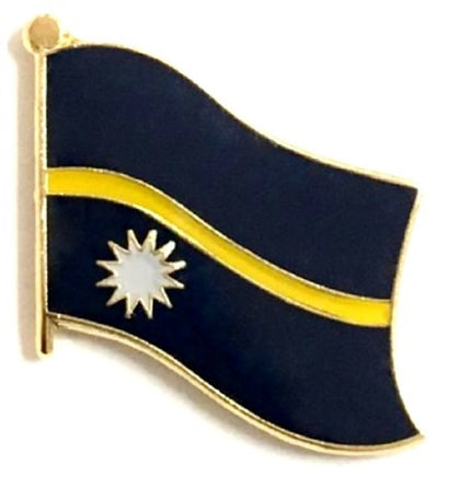 Nauru Flag Lapel Pin - Single