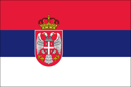 Serbia 2x3 Polyester Flag
