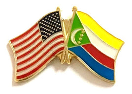 Comoros Friendship Flag Lapel Pins