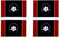 Mississippi State Flag Stickers - 50 per sheet - New Design