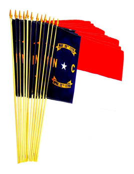 North Carolina 12"x18" Stick Flag