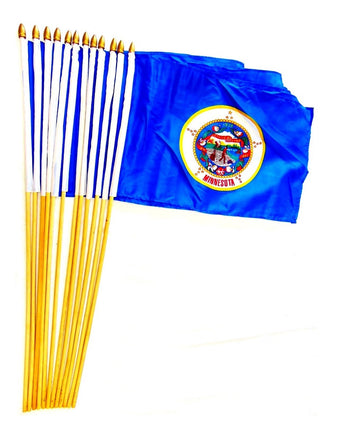 Minnesota 12"x18" Stick Flag