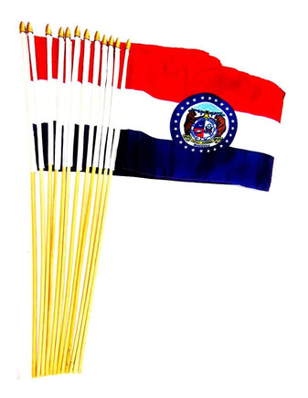 Mssouri 12"x18" Stick Flag