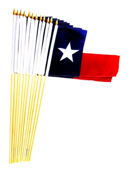 Texas 12"x18" Stick Flag