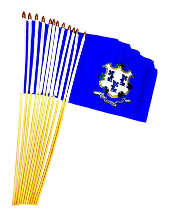 Connecticut 12"x18" Stick Flag