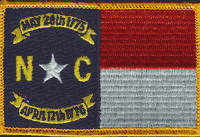 North Carolina State Flag Patch - Rectangle