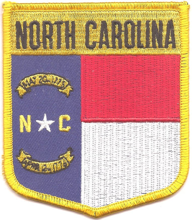 North Carolina State Flag Patch - Shield