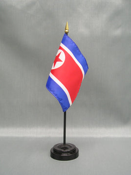 North Korean Deluxe Miniature Flag