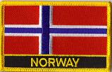 Norway Flag Patch - With Name