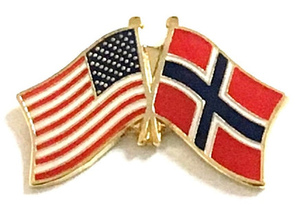 Norway Friendship Flag Lapel Pins